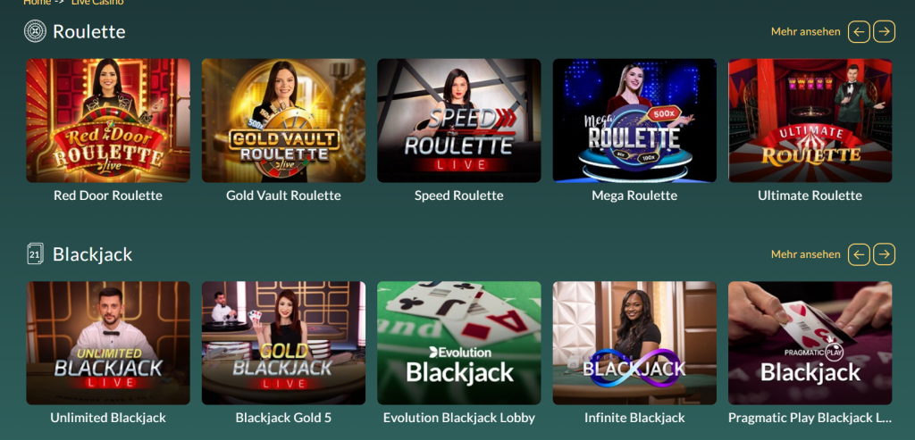 Live Casino, Live Casino Spiele, live casino